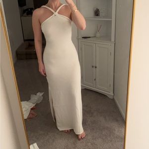 NWT Bec + Bridge White Knot Maxi Dress